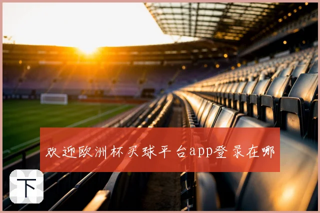 欢迎欧洲杯买球平台app登录在哪
